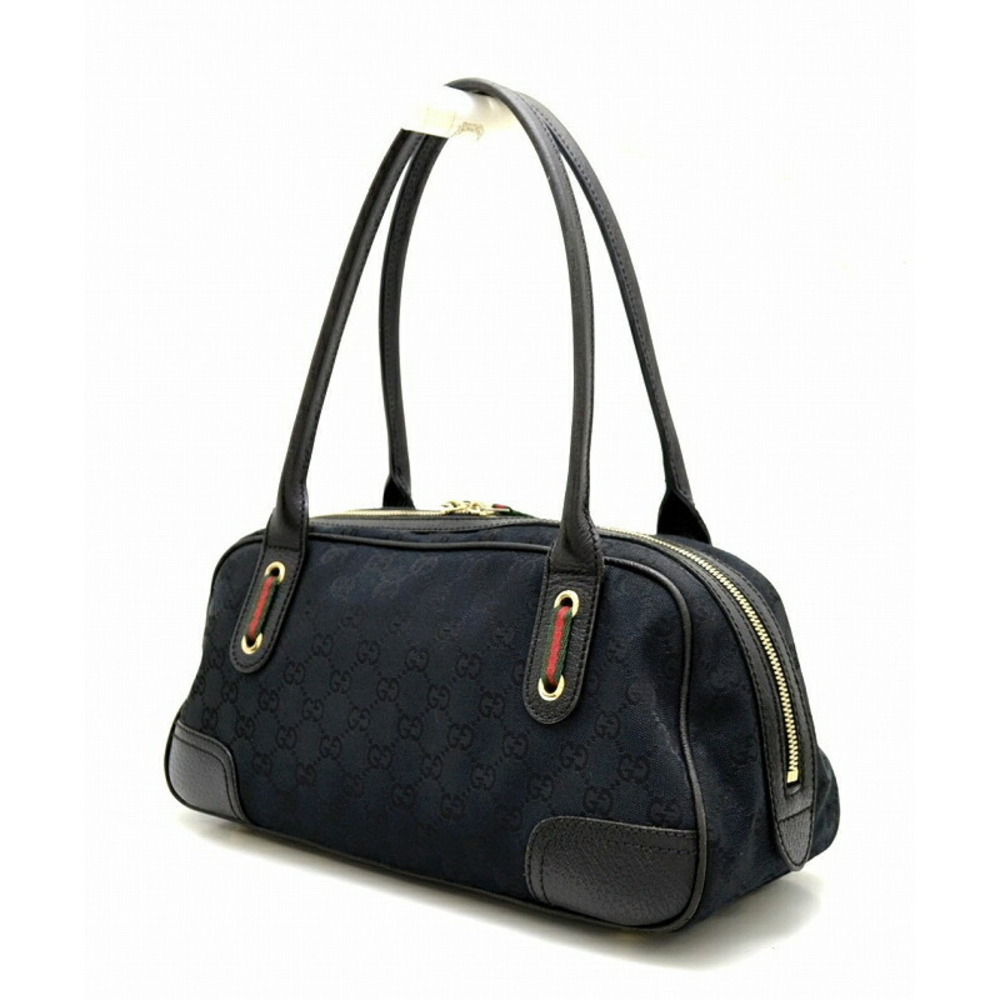 Gucci Black Canvas Princy Shoulder Bag GG